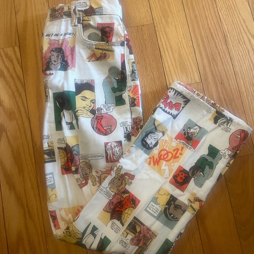 Reformation comic graphic pants